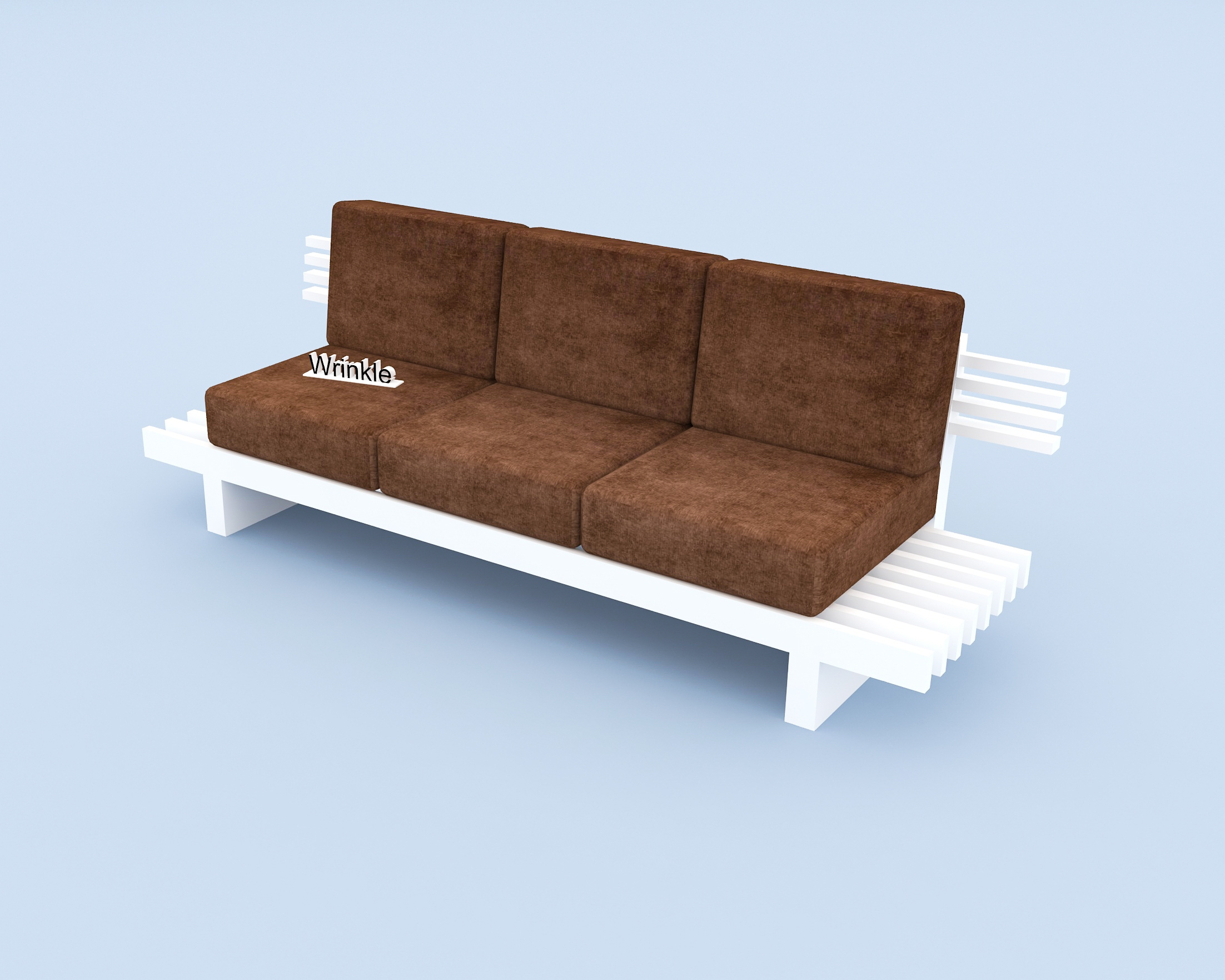 Authentic Wooden Sofa for living Room 3 Seater White