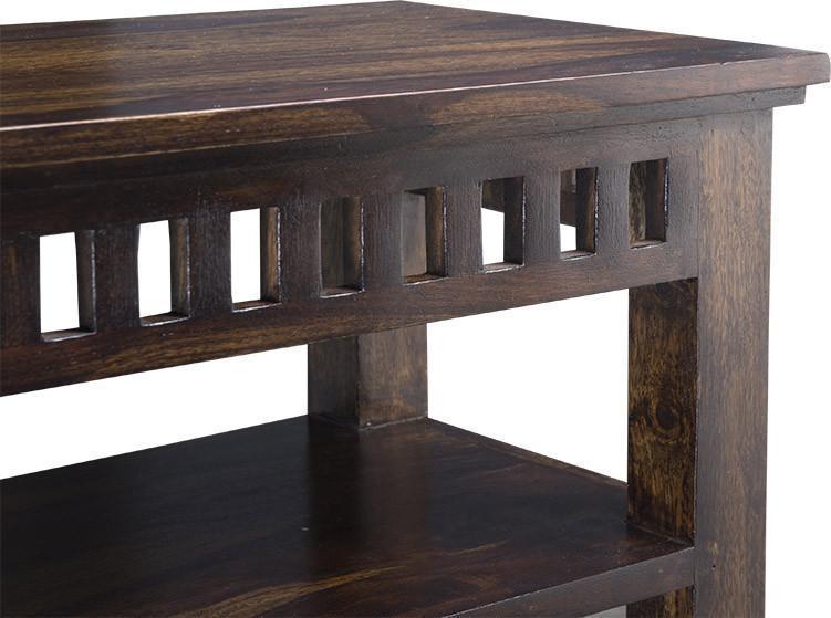 Solid sheesham wood shoe rack