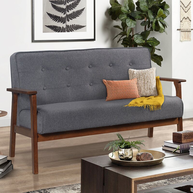 Fine Solid Wood Living Room Sofa