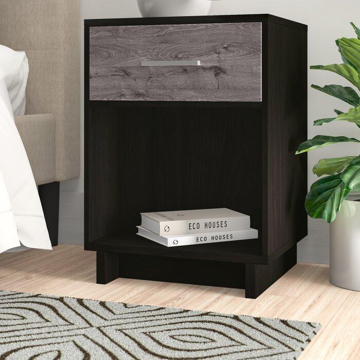Night Stand End Beside Table Black for living and home