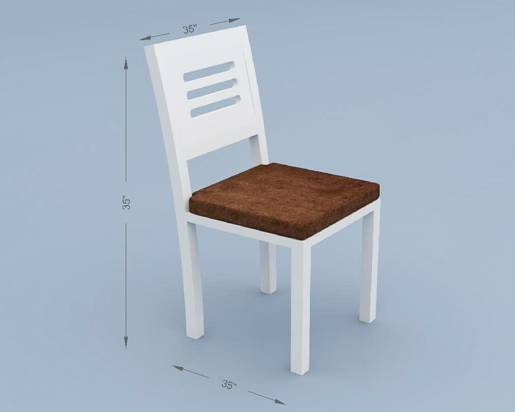 Furnishiaa Solid Sheesham Wood Dining Table 6 Seater | Six Seater Dinning Table Walnut + White